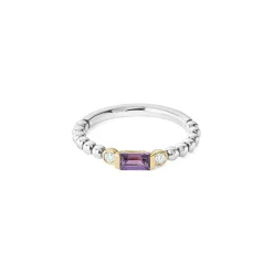 Flash Sale LAGOS Amethyst And Diamond Stacking Ring