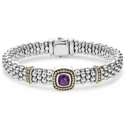 Clearance LAGOS Amethyst Caviar Bracelet | 9Mm