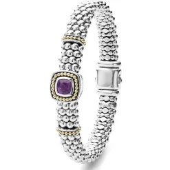 Clearance LAGOS Amethyst Caviar Bracelet | 9Mm