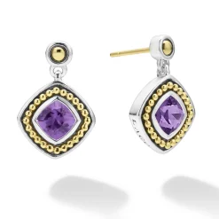 Fashion LAGOS Amethyst Drop Earrings