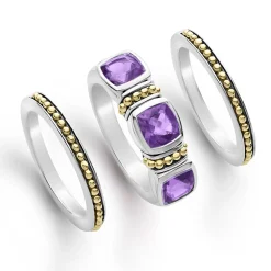 Cheap LAGOS Amethyst Stacking Rings
