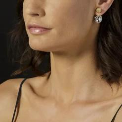 Discount LAGOS Beaded 18K Gold Stud Earrings