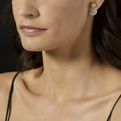 Discount LAGOS Beaded 18K Gold Stud Earrings