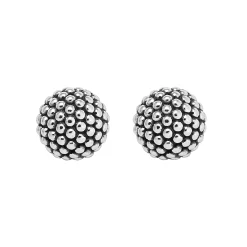 Online LAGOS Beaded Silver Stud Earrings