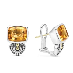 Outlet LAGOS Bezel-Set Citrine Earrings