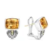 New LAGOS Bezel-Set Citrine Earrings