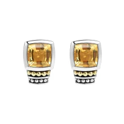 Shop LAGOS Bezel-Set Citrine Stud Earrings