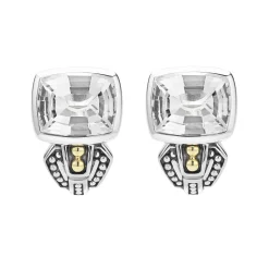 Sale LAGOS Bezel-Set White Topaz Earrings