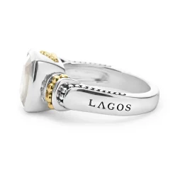 Flash Sale LAGOS Bezel-Set White Topaz Ring