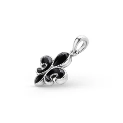 Best Sale LAGOS Black Agate Fleur De Lis Amulet