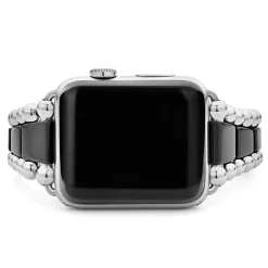 Hot LAGOS Black Ceramic And Stainless Steel Watch Bracelet-42-49Mm