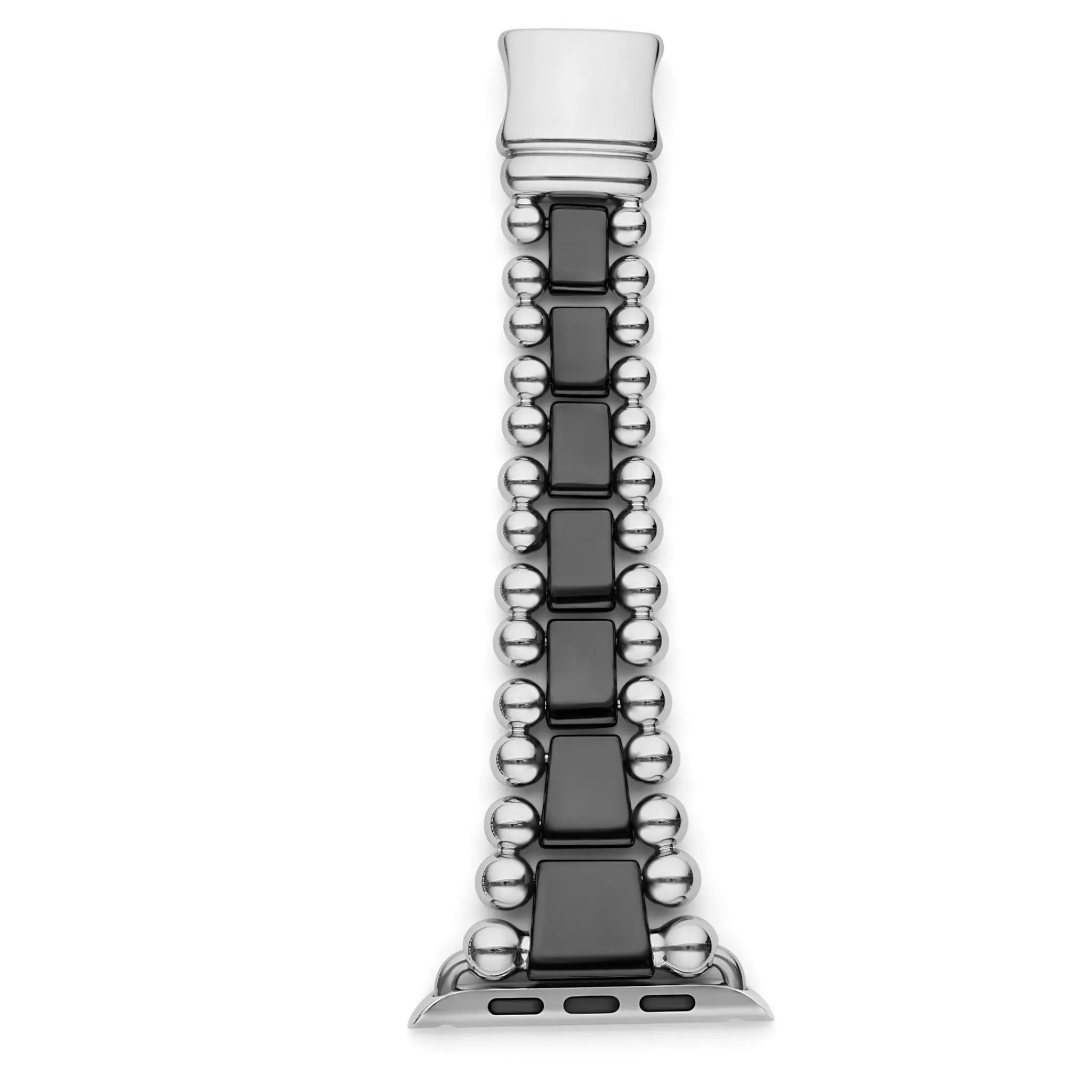 Hot LAGOS Black Ceramic And Stainless Steel Watch Bracelet-42-49Mm