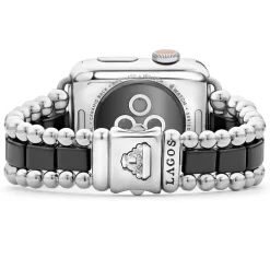 Fashion LAGOS Black Ceramic And Stainless Steel Watch Bracelet-38-45Mm