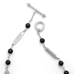 Sale LAGOS Black Ceramic Beaded Bracelet