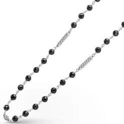 Store LAGOS Black Ceramic Beaded Necklace