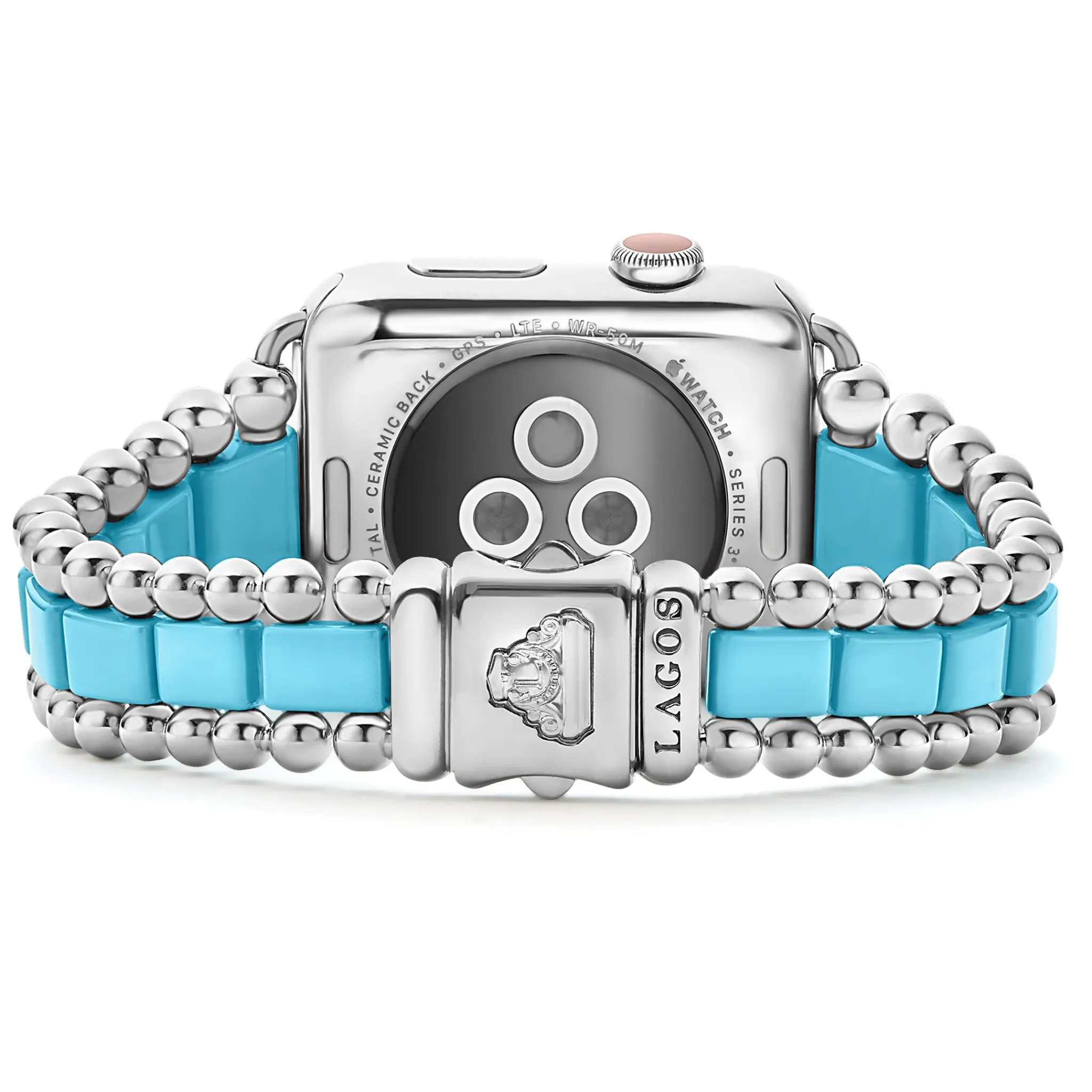 Sale LAGOS Blue Ceramic And Stainless Steel Watch Bracelet-42-49Mm