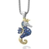 Clearance LAGOS Blue Sapphire And Diamond Seahorse Pendant Necklace