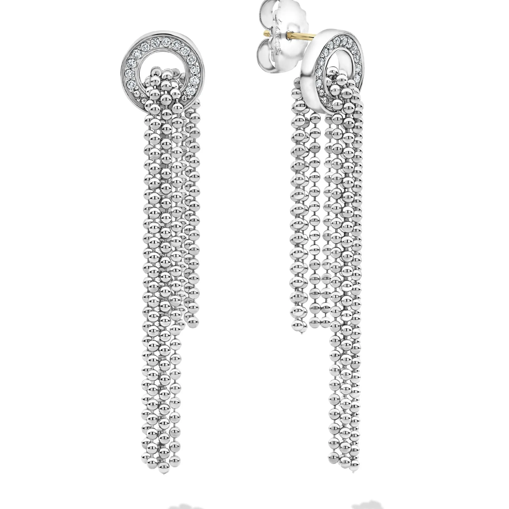 Best Sale LAGOS Cascading Caviar Diamond Earrings