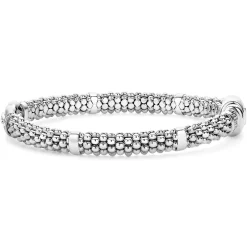 Outlet LAGOS Caviar Buckle Diamond Bracelet | 6Mm