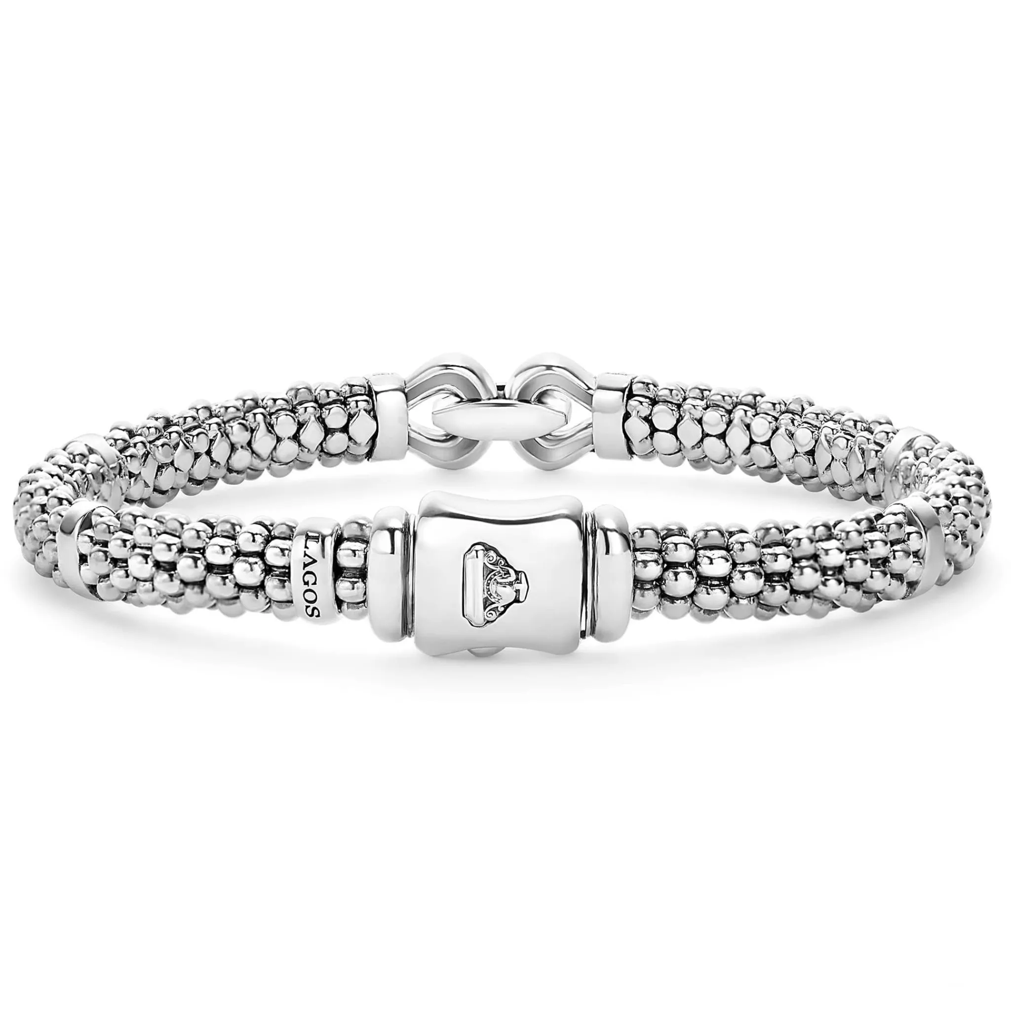 Outlet LAGOS Caviar Buckle Diamond Bracelet | 6Mm