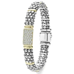 Hot LAGOS Caviar Diamond Bracelet | 9Mm