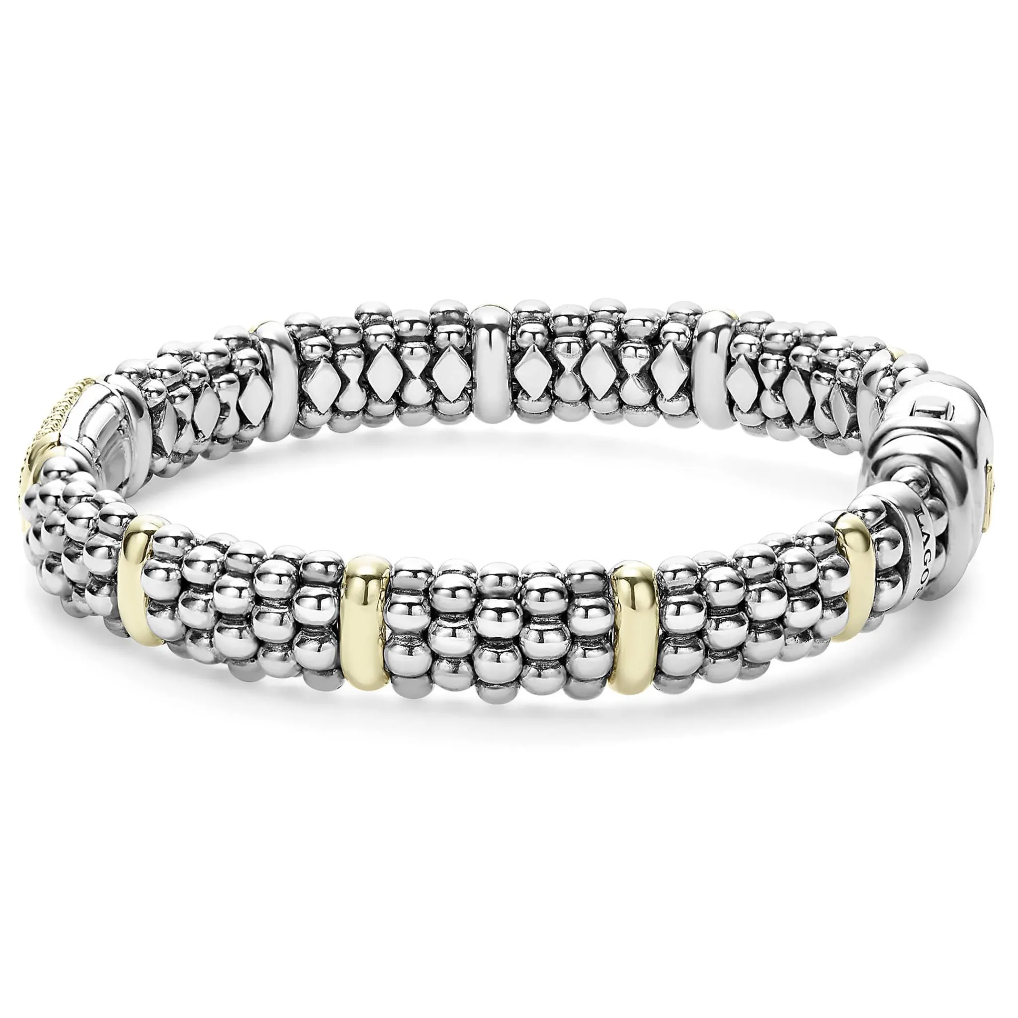 Hot LAGOS Caviar Diamond Bracelet | 9Mm