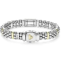 Hot LAGOS Caviar Diamond Bracelet | 9Mm