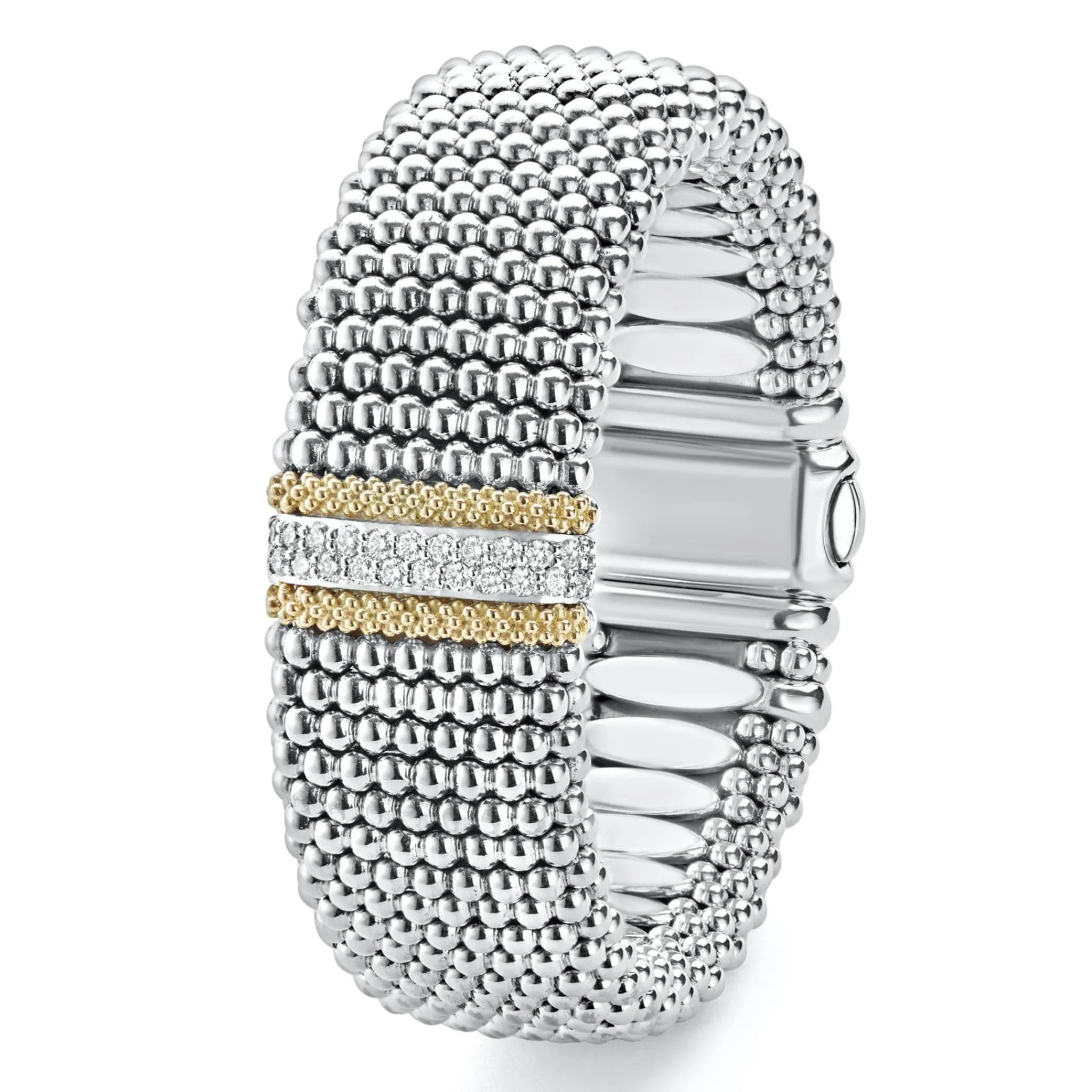 Hot LAGOS Caviar Diamond Bracelet | 23Mm