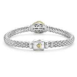 New LAGOS Caviar Diamond Knot Bracelet | 6Mm