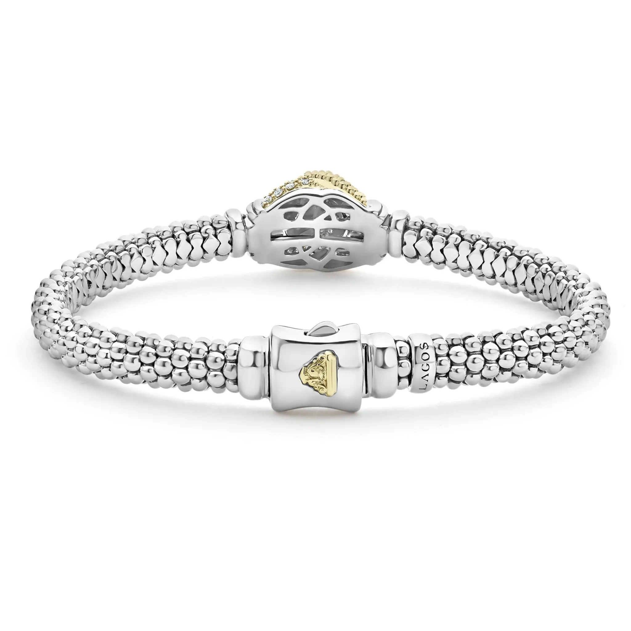New LAGOS Caviar Diamond Knot Bracelet | 6Mm