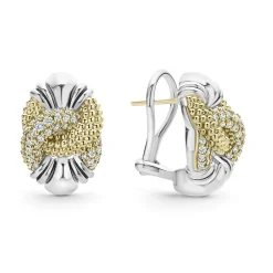 Discount LAGOS Caviar Diamond Knot Earrings