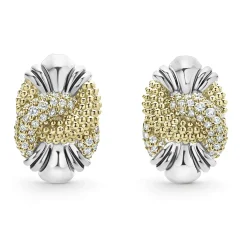 Discount LAGOS Caviar Diamond Knot Earrings
