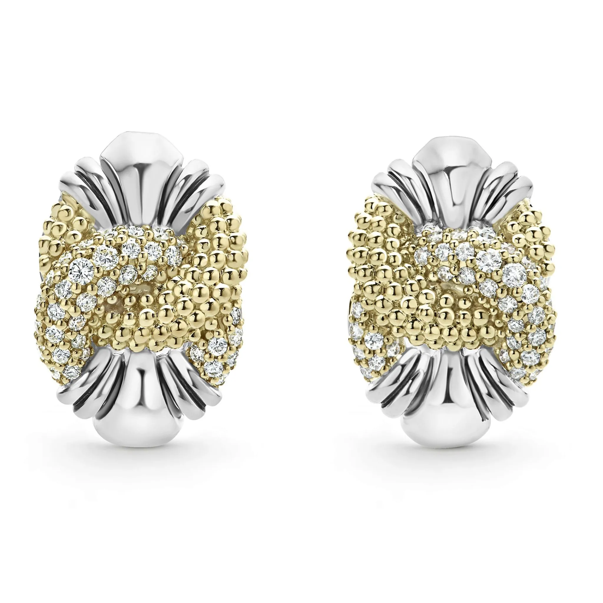 Discount LAGOS Caviar Diamond Knot Earrings