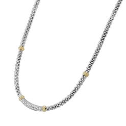 Best Sale LAGOS Caviar Diamond Necklace | 3Mm