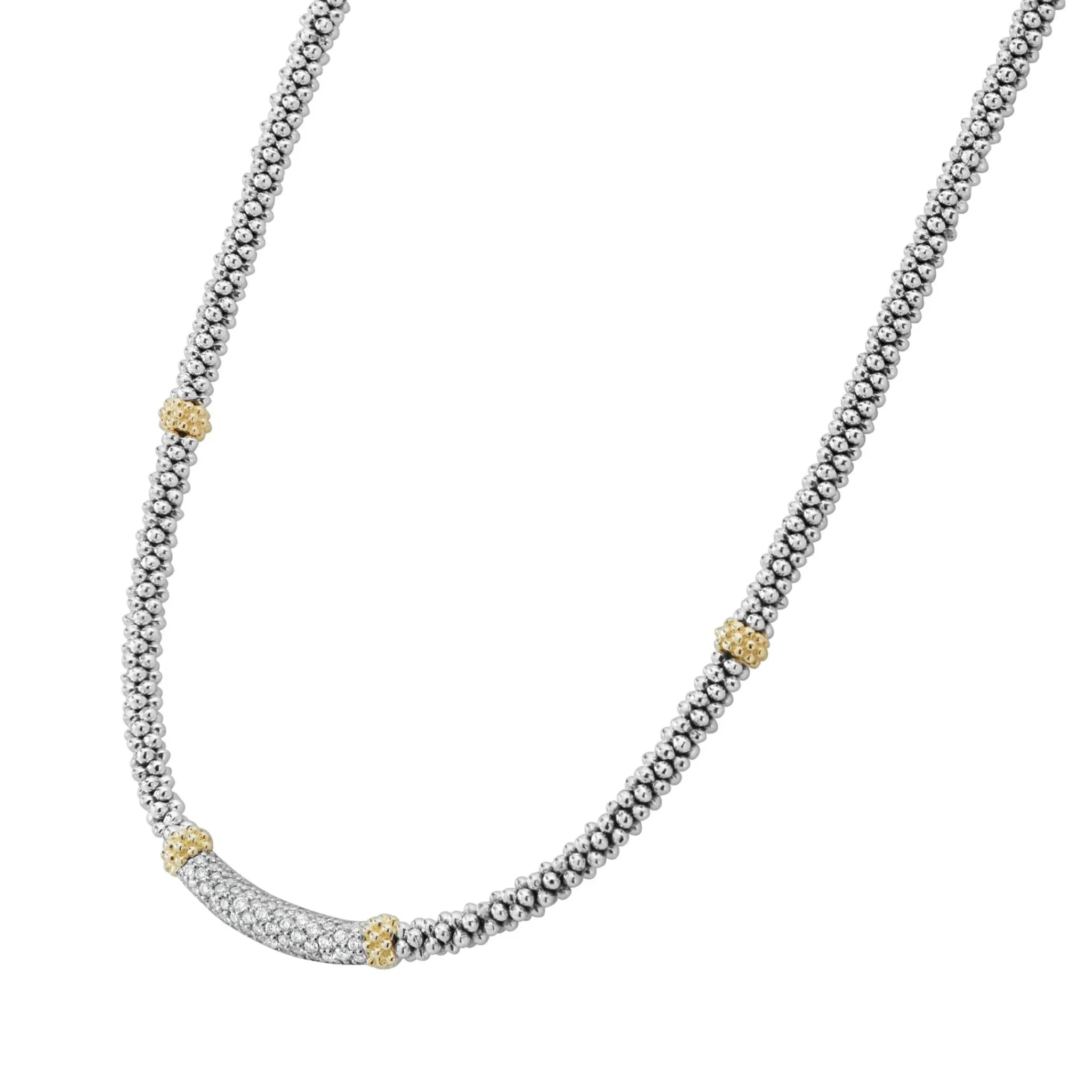 Best Sale LAGOS Caviar Diamond Necklace | 3Mm