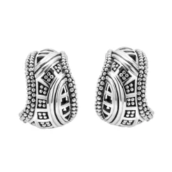 Store LAGOS Caviar Omega Clip Earrings