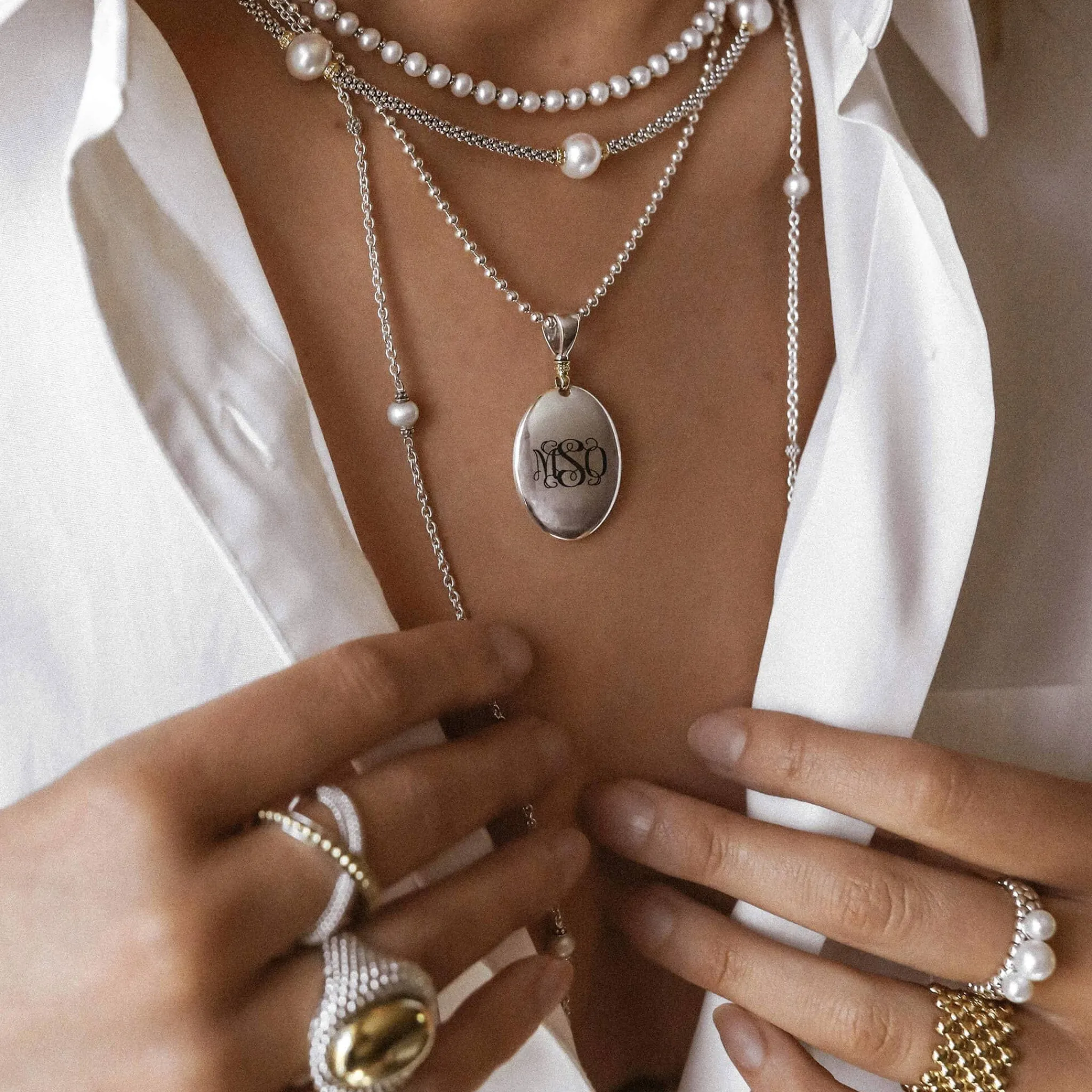 Online LAGOS Caviar Pearl Necklace