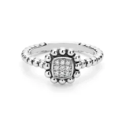 Fashion LAGOS Caviar Square Diamond Ring