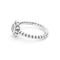 Fashion LAGOS Caviar Square Diamond Ring