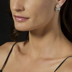 Outlet LAGOS Caviar Square Diamond Stud Earrings