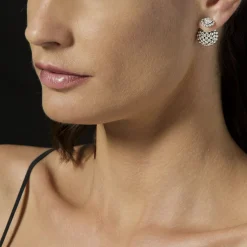 Outlet LAGOS Caviar Square Diamond Stud Earrings
