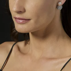Outlet LAGOS Caviar Square Diamond Stud Earrings
