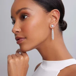 Shop LAGOS Caviar Square Diamond Stud Earrings