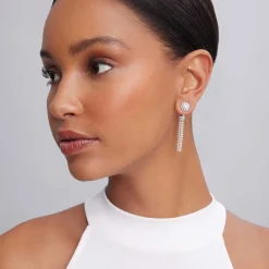 Outlet LAGOS Caviar Square Diamond Stud Earrings
