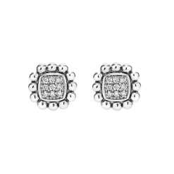 Outlet LAGOS Caviar Square Diamond Stud Earrings