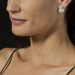 Outlet LAGOS Caviar Square Diamond Stud Earrings