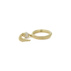 Outlet LAGOS Caviar Tassel Diamond Ring