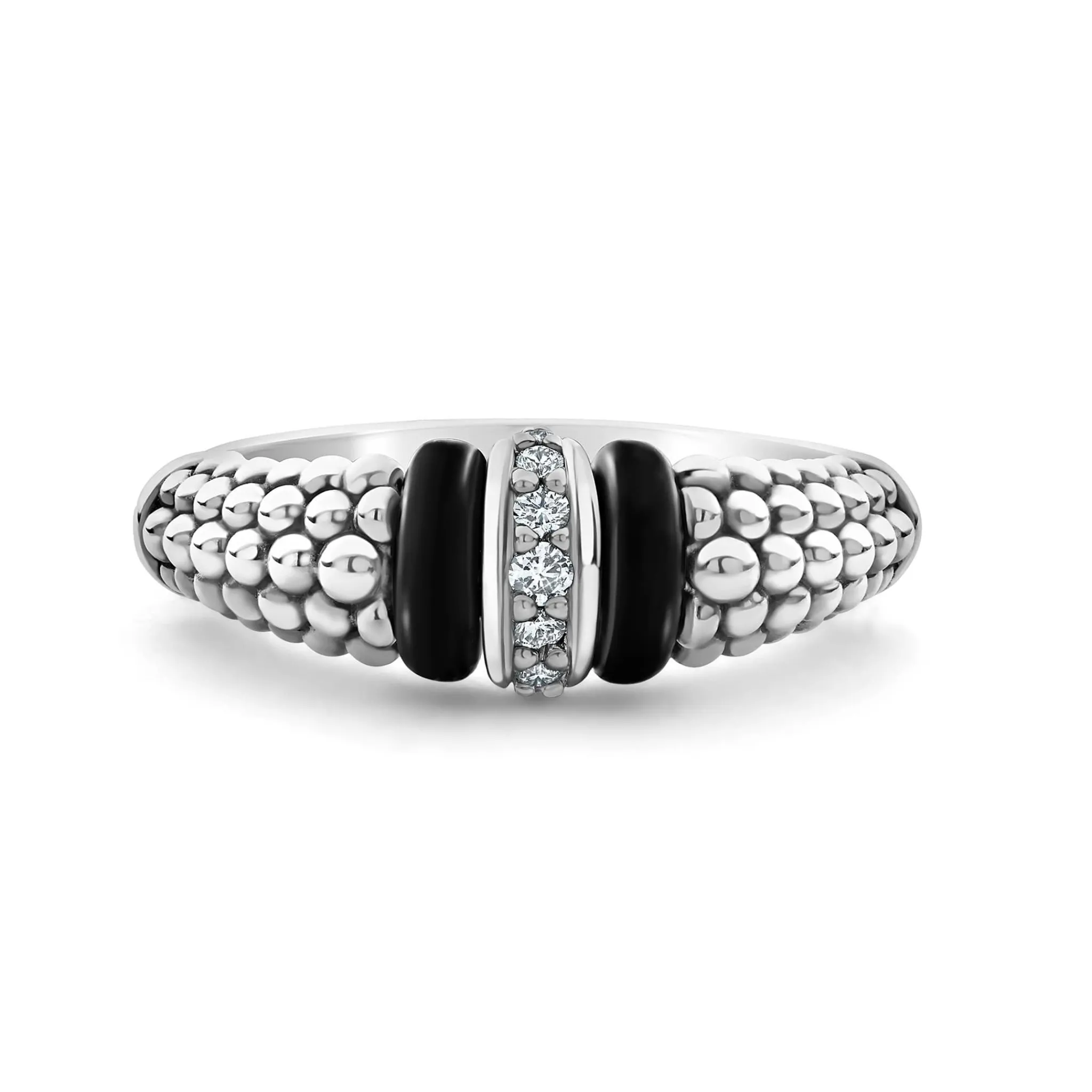 Outlet LAGOS Ceramic And Caviar Diamond Ring