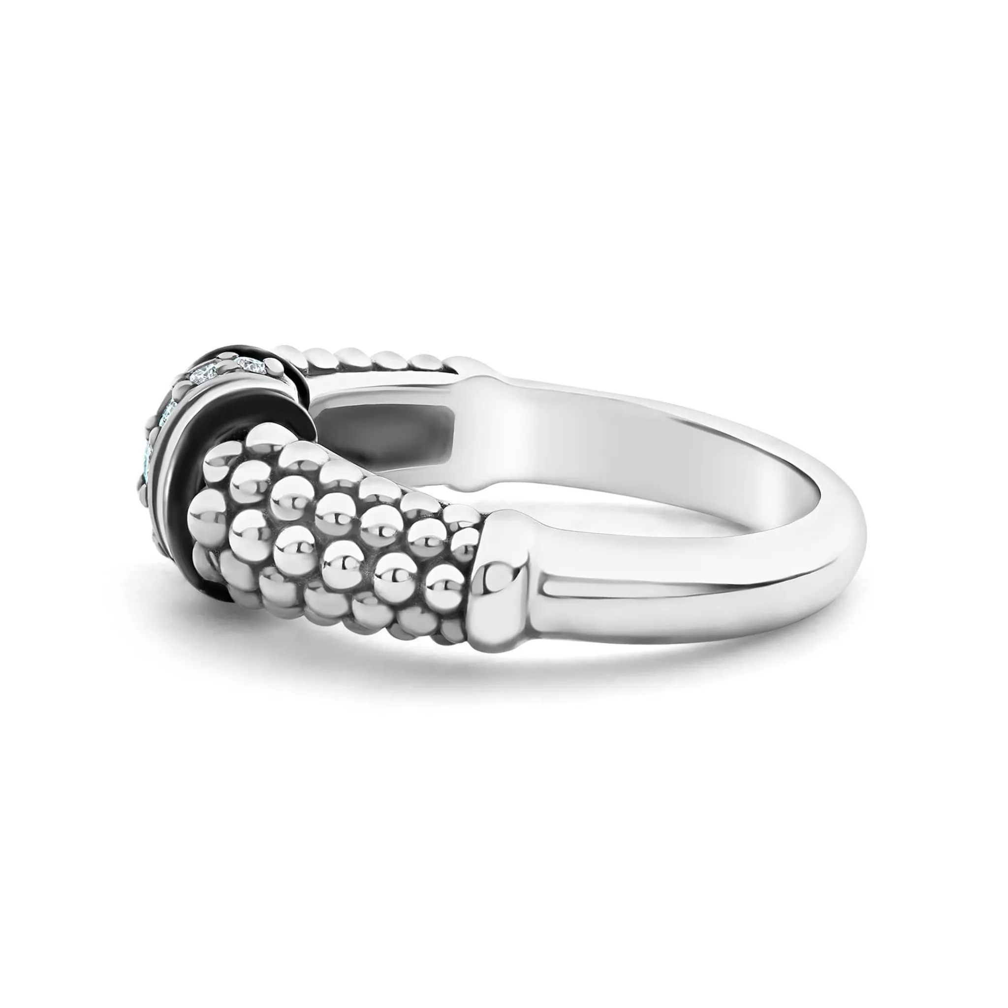 Outlet LAGOS Ceramic And Caviar Diamond Ring