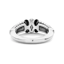 Outlet LAGOS Ceramic And Caviar Diamond Ring
